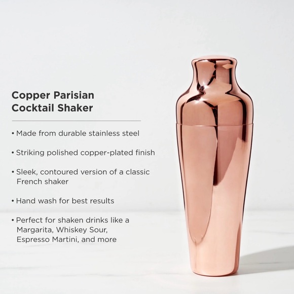 Viski Copper Cocktail Shaker 25oz - Picture 2 of 7